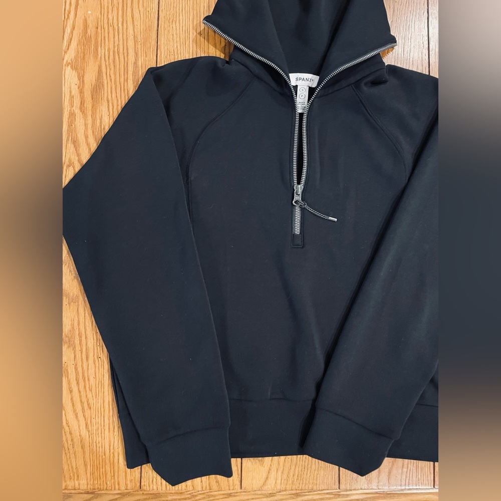 SPANX AirEssentials 1/2 Half Zip Pullover, black … - image 4
